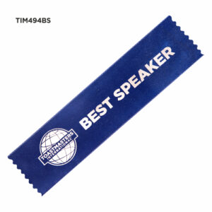 Toastmasters Best Speaker Recognition.