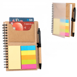 Eco Friendly Notebook with Pen & Post Its