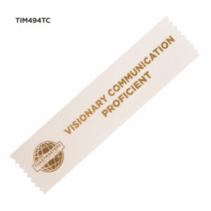 Toastmasters Visionary Communication Ribbon.