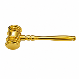Golden Plated-Brass Gavel