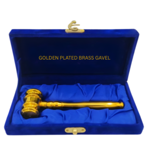 Golden Plated-Brass Gavel