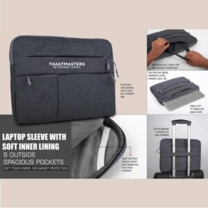 Toastmasters International Laptop Sleeve for stylish and practical laptop protection