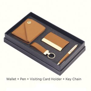 "Four Pieces Executive Gift Set - A premium gift set comprising exquisite items for the discerning professional."
