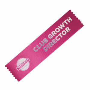 A distinguished ribbon representing the role of Club Growth Director in Toastmasters International.