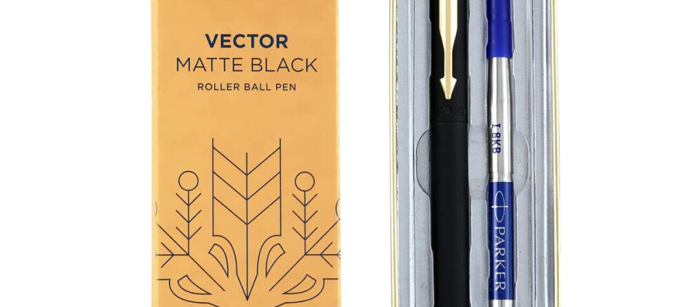 Parker Vector Gold Trim Ball Pen - A symbol of refined elegance.