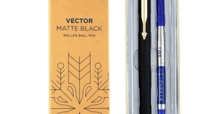 Parker Vector Gold Trim Ball Pen - A symbol of refined elegance.