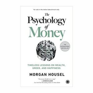 A book with the title "Psychology of Money" displayed on a background.