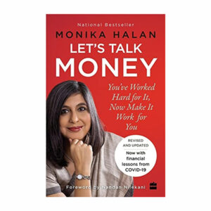 An image of the book cover for "Let's Talk Money" by Monika Halan, displayed on muskurado.com.