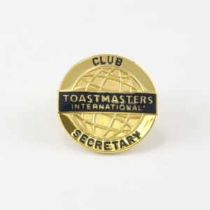 Toastmasters Club Secretary Pin
