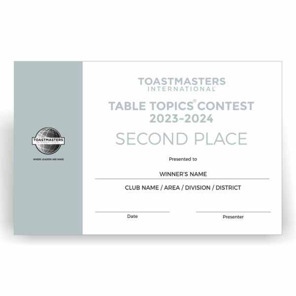 Toastmasters Table Topics Contest Evaluation Form | Cabinets Matttroy