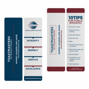 Toastmasters Bookmark