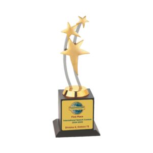 Triple Stars Double Pillars - Gold